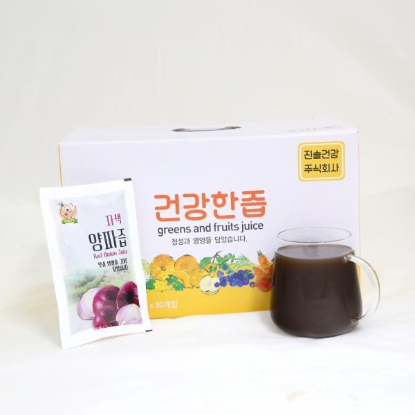 선물세트 자색양파즙 100ml 50개입 50봉50포 건강한즙