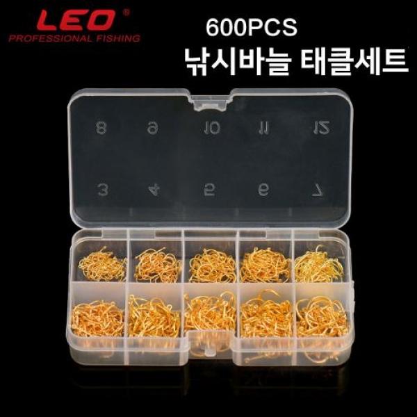 600P 낚시바늘세트 케이스포함 덕용낚시바늘 다양한사이즈 낚시바늘모음