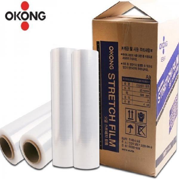 오공 스트레치 필름 25Mic 1BOX 4롤 500mm x 275M