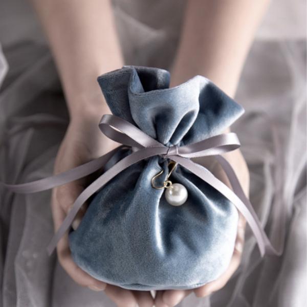 찹쌀떡 수능선물 포장 블루 15X14cm