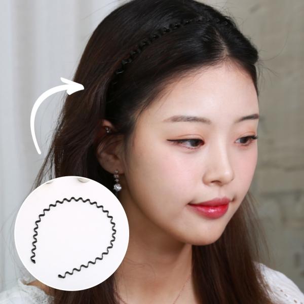 스프링 빗살 체육대회 운동 얇은 남자 머리띠