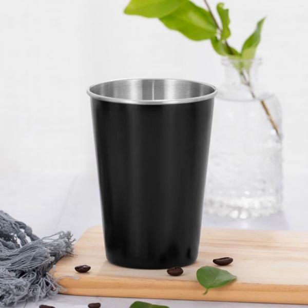 아임심플 스텐컵(블랙) (500ml) 캠핑용컵