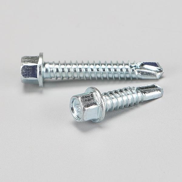 육각와셔붙이 직결피스 #14*32(백색·일반 HW) 봉=300EA