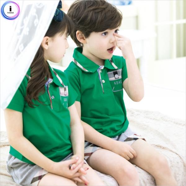 h75 키디앙쥬 에일린초록카라티 상하 풀세트