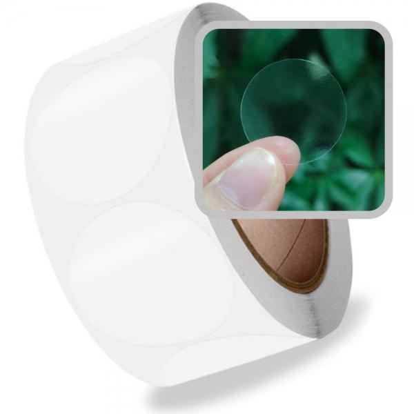 투명 원형 배달스티커 2.5cm 1롤 500개 네임스티커 라벨지 청첩장스티커