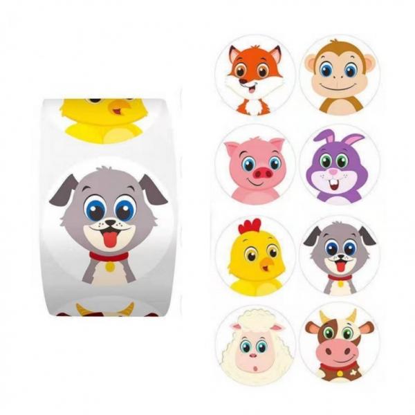 S628 귀여운 8종류 동물 스티커2 다꾸 대용량 500pcs