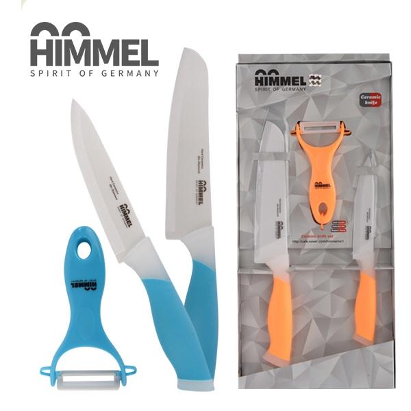 HIMMEL 힘멜 정품 세라믹 칼 7인치 식도5 인치 중도 필러 3종셋트]명절선물셋트/집들이선물/선물용가위/칼선물셋트/과도/캠핑용칼셋트/선물용셋트/칼선물셋트/과도/캠핑용칼셋/다이아몬드