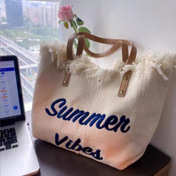 수술 레터링 가방 섬머백 자수 숄더백