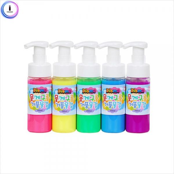 e07 뭉게구름 거품물감 150ml 5색 세트