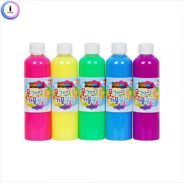 e07 뭉게구름 거품물감 리필 250ml 5색 세트