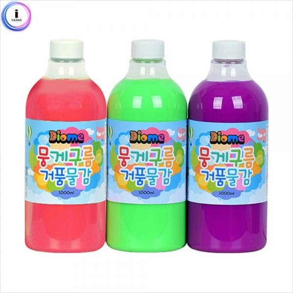 e07 뭉게구름 거품물감 리필 1000ml 3색 - B 세트