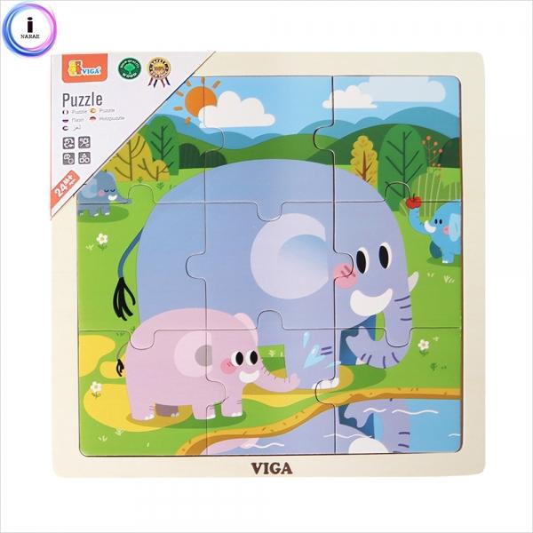 h29 비가(VIGA) 9피스 직소퍼즐 코끼리