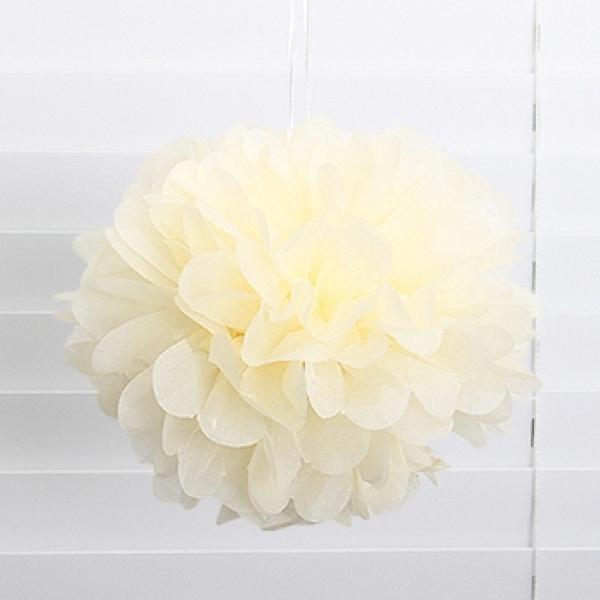 꽃볼(팜팜모빌)(아이보리)-25cm