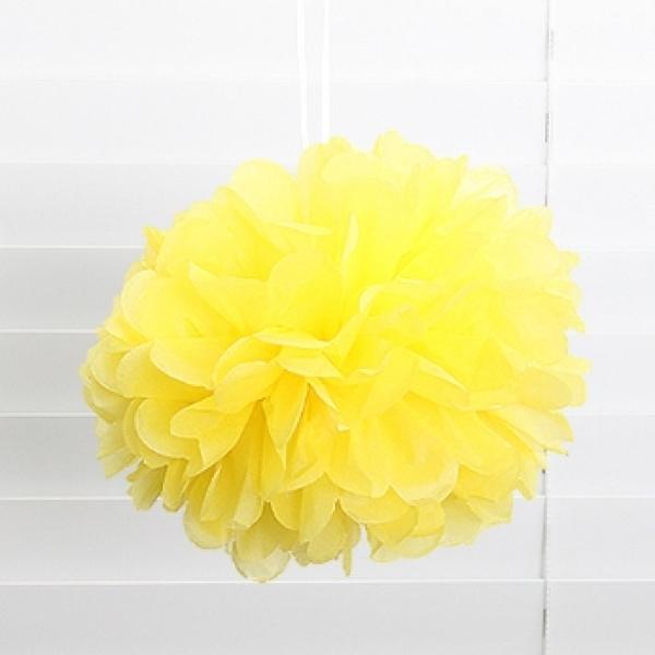 꽃볼(팜팜모빌)(옐로우)-25cm