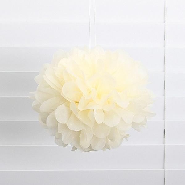 꽃볼(팜팜모빌)(아이보리)-20cm