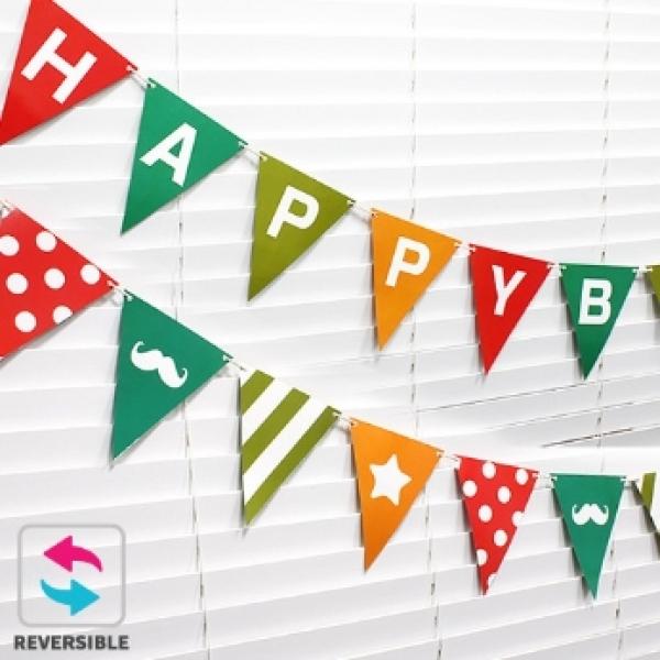 생일삼각가랜드(파스텔)