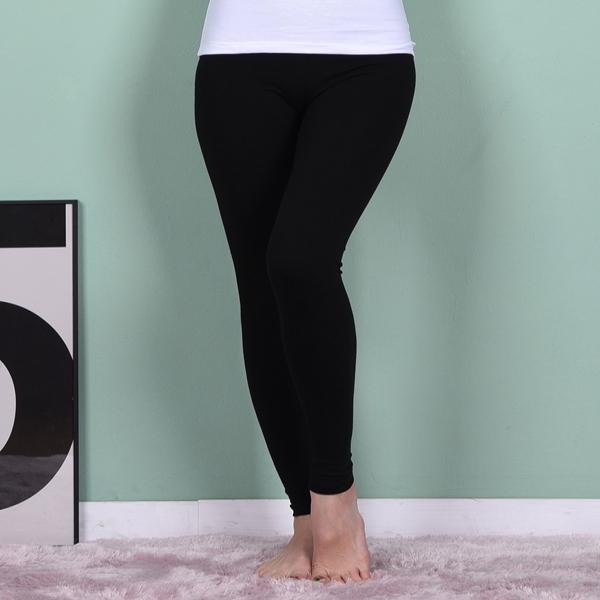 허리 밴딩 9부 면스판 레깅스