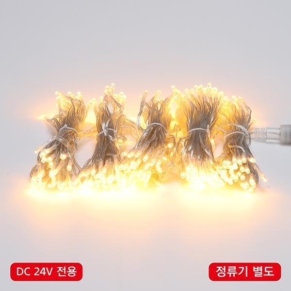 LED 300구 연결형(DC24V★) 투명선 황색(정류기 별도)
