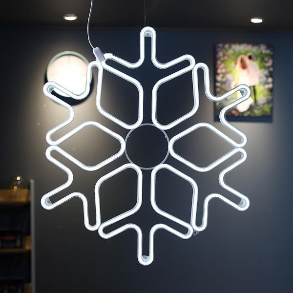 LED 눈꽃 네온플렉스(DC24V★) 60CM 무점멸 화이트