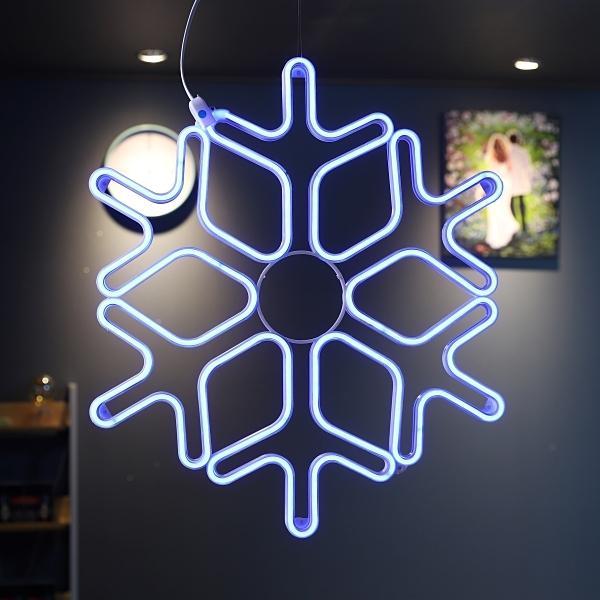 LED 눈꽃 네온플렉스(DC24V★) 60CM 무점멸 블루