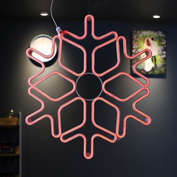 LED 눈꽃 네온플렉스(DC24V★) 60CM 무점멸 레드