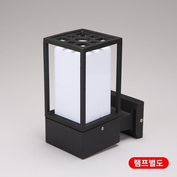 문주등 사각  크로스  100*100*H210(블랙)★벽부★