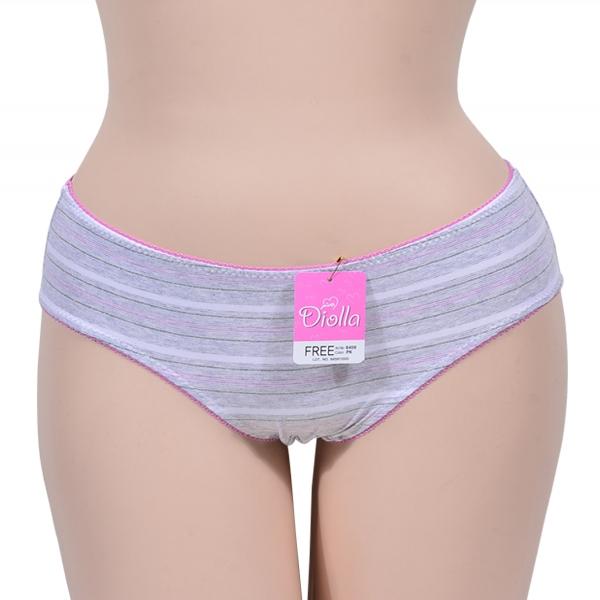 (디올라)(PT6459)스트라이프 배색 컬러 포인트 주니어겸용 미니팬티@덤핑상품