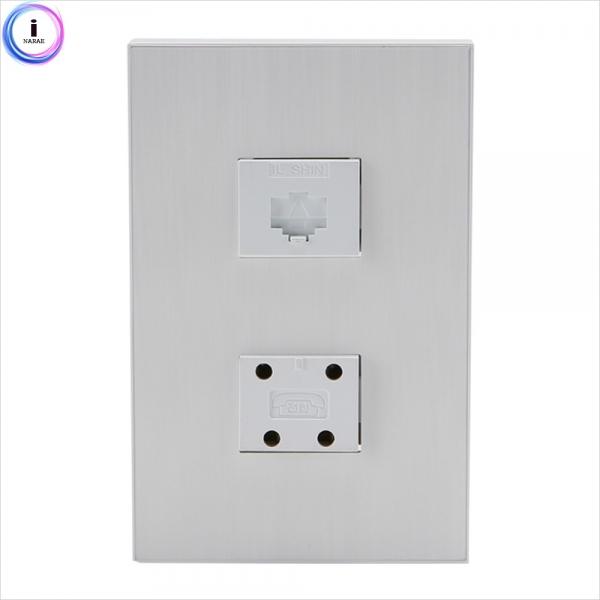 d09 55038전화통신(데코) 1개용 4P+8P 화이트1개