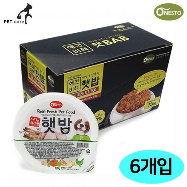 Onesto 애견비책 강아지용 햇밥 닭 120g (6개입) (1박스)
