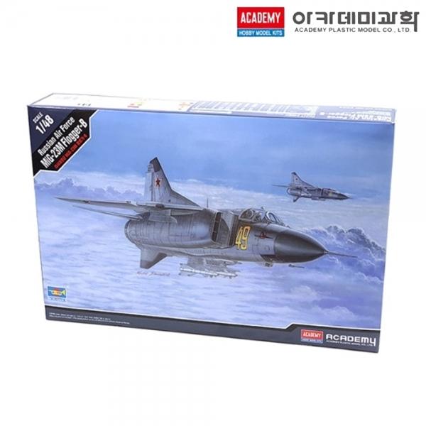 아카데미 1대48 러시아공군 MiG-23M 플로거B 전투기 (12344)
