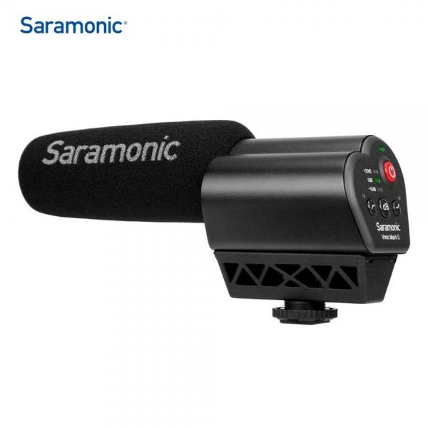 Saramonic 온 카메라 콘덴서 샷건 마이크 Vmic Mark2