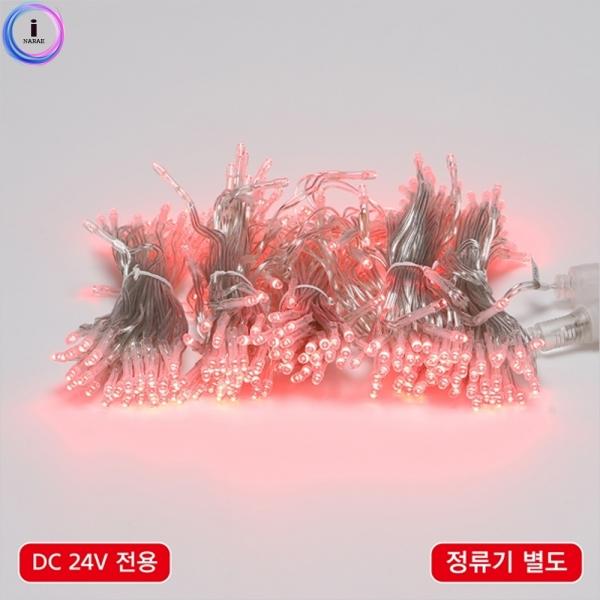 d09 LED 300구연결형 투명선 적색(정류기 별도) 55910