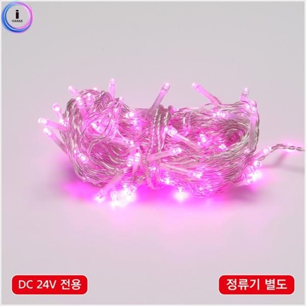 d09 LED 96구연결형 투명선 핑크색(정류기별도) 55894