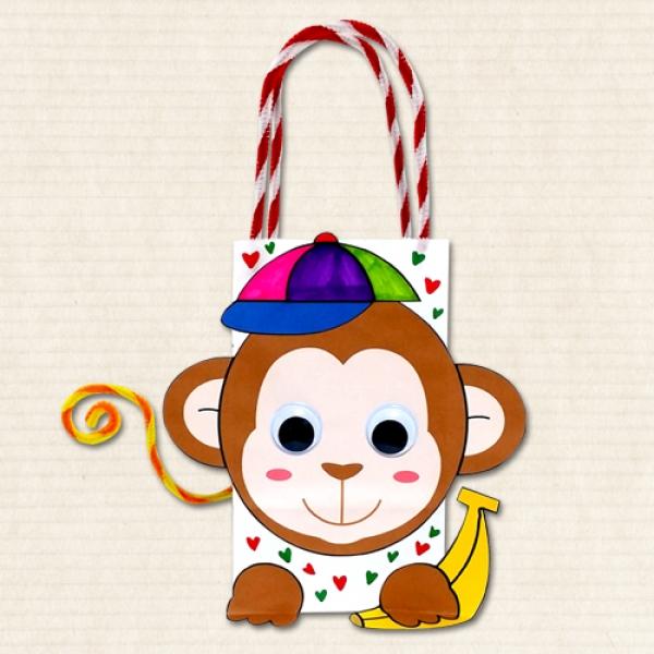 원숭이종이가방만들기