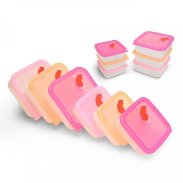국산 실리콘 전자렌지 냉동밥 보관 밥팩 용기 2size