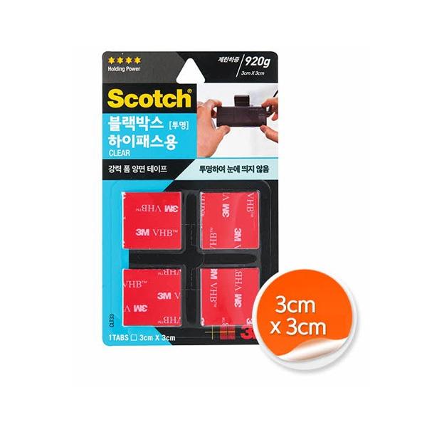 스카치 CLT33 강력 폼 양면테이프(4장)
