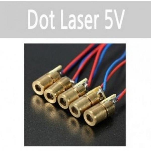 5V 레이져 점 다이오드 650nm 6mm 5V 5mw