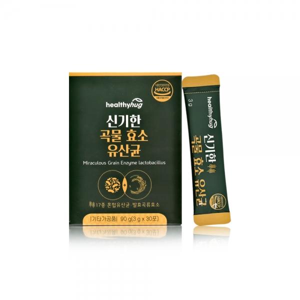 헬씨허그 신기한 곡물효소 유산균(3gx30포) 1박스