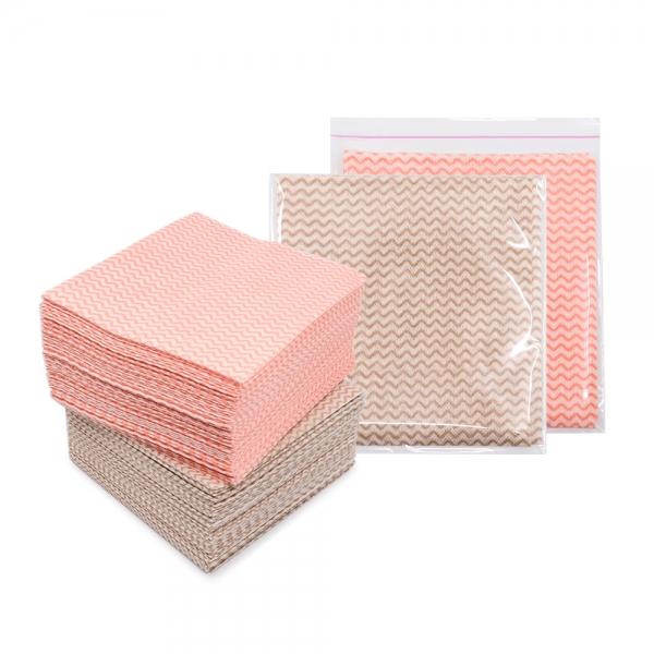 KP 물결행주(중) 포장100장 33x35cm 비스코스행주 행사 홍보 판촉용