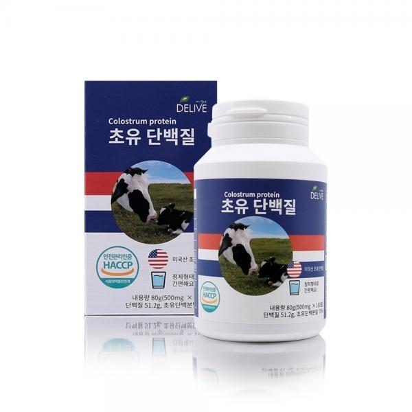 Delive USA 초유단백질 정제형(500mgx160알) 초유프로틴