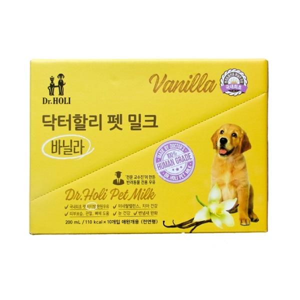 닥터할리 펫밀크 바닐라200mlx10x2 강아지음료 간식