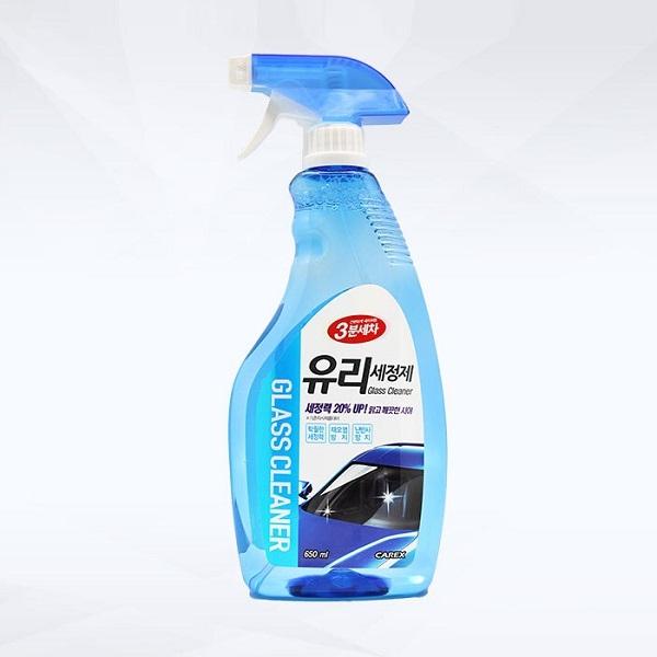 carex 3분세차 유리세정제 650ml 세차용품 얼룩제거