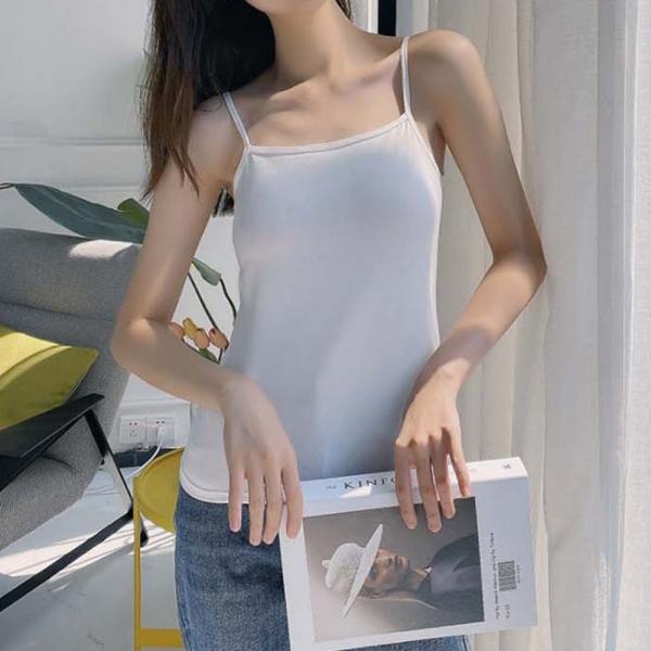 여자 메리야스 순면 끈나시 스판 러닝 민소매