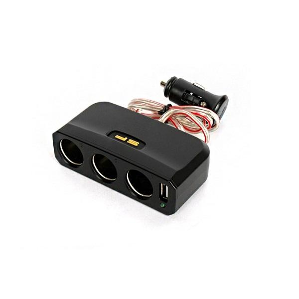 SF 삼진 토스 USB 3구소켓 블랙 멀티 충전소켓
