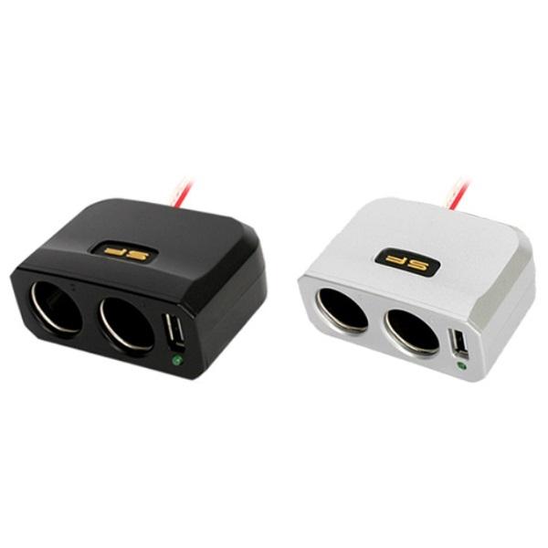 SF 삼진 토스 USB 2구소켓 블랙 멀티 충전소켓