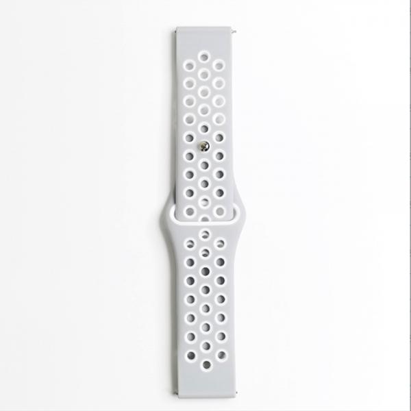 DAYA 갤럭시워치 5 4 3 스트랩 20mm 그레이화이트 스포츠 밴드 스트랩