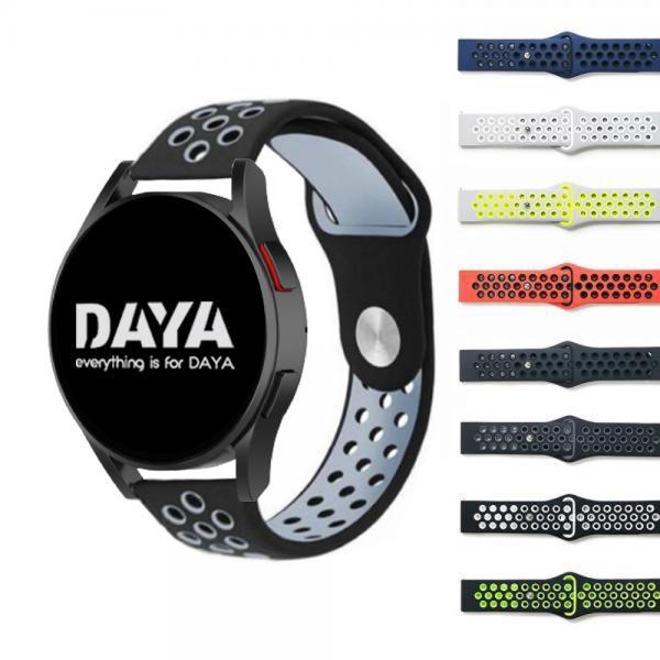 DAYA 갤럭시워치 5 4 3 스트랩 20mm 스포츠 밴드 스트랩