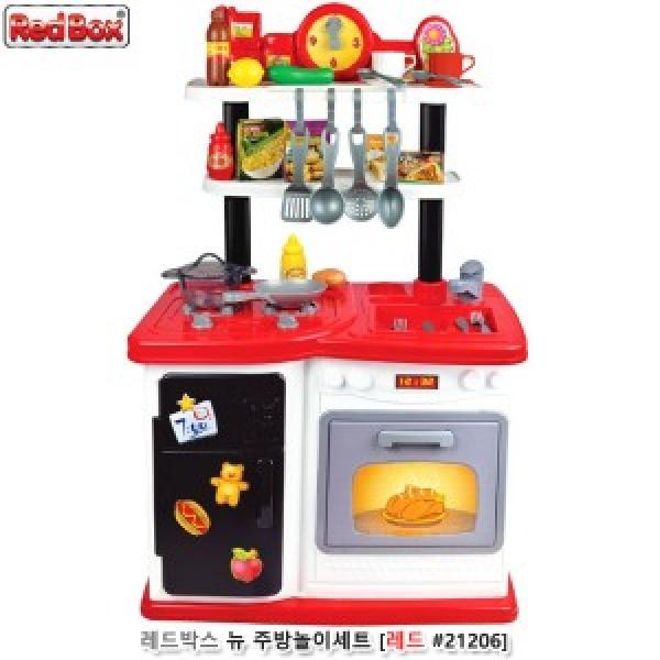 레드박스 뉴 주방놀이세트 (레드 #21206)