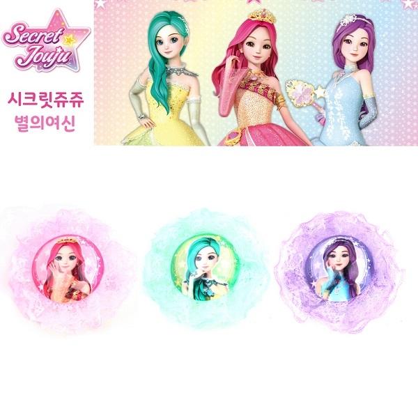 시크릿쥬쥬 원형레이스 집게핀ver2랜덤 머리핀 헤어핀