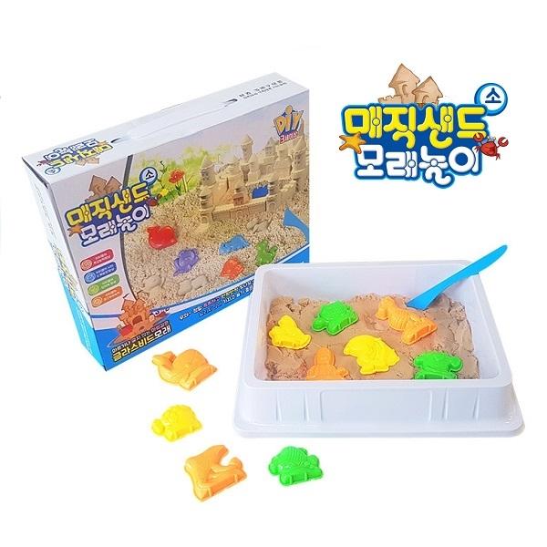 매직샌드 모래놀이-소 찍기몰드포함 테이블포함